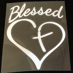 BLESSED Decal Sticker Auto